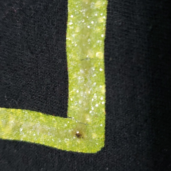 Bob Marley Lyric Nation Brand One Love Glitter Babydoll Tee Size Medium - Picture 9 of 10